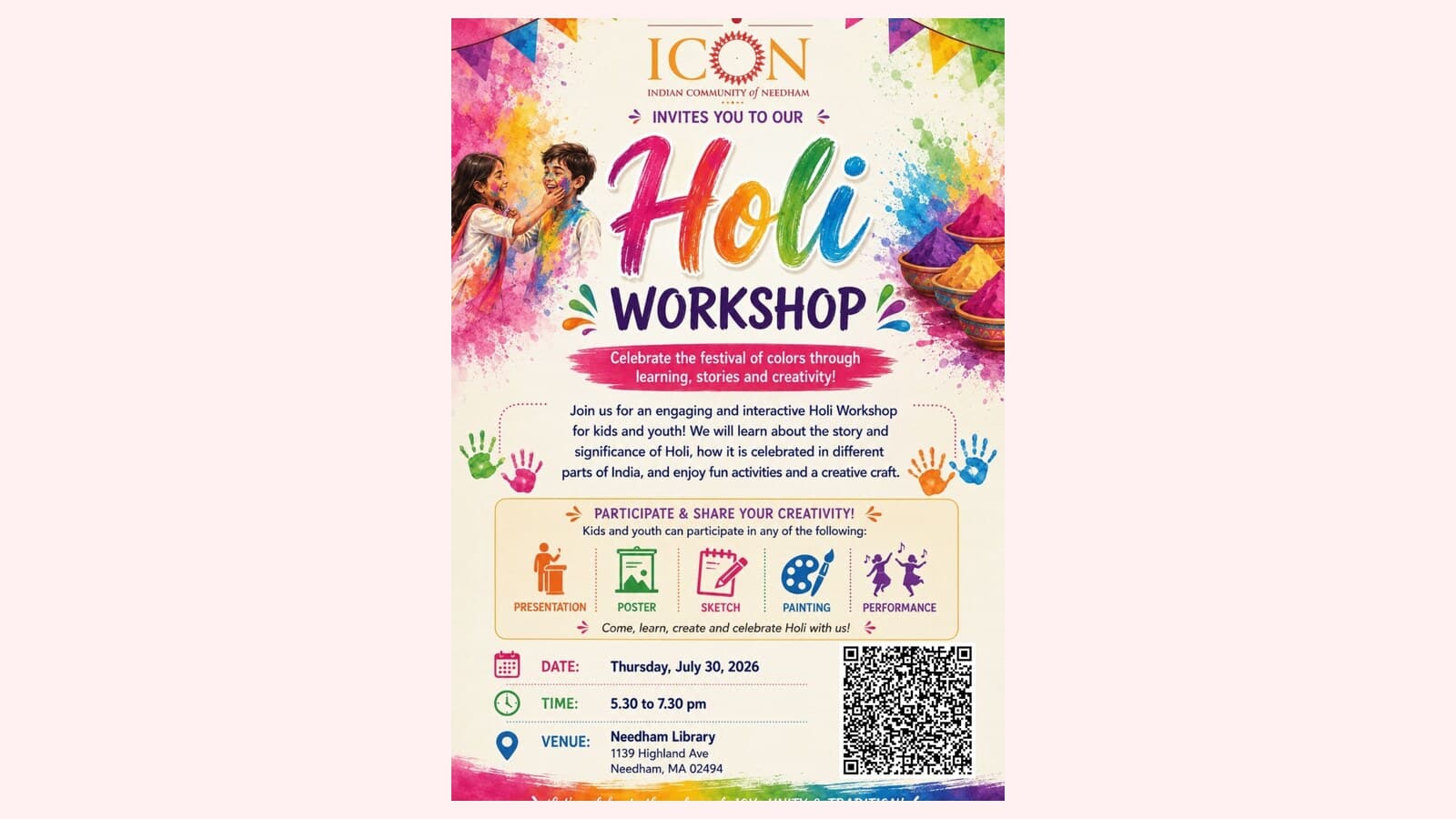 ICON Holi Workshop